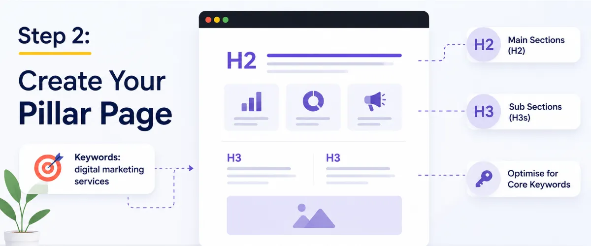 Create Your Pillar content cluster​Page