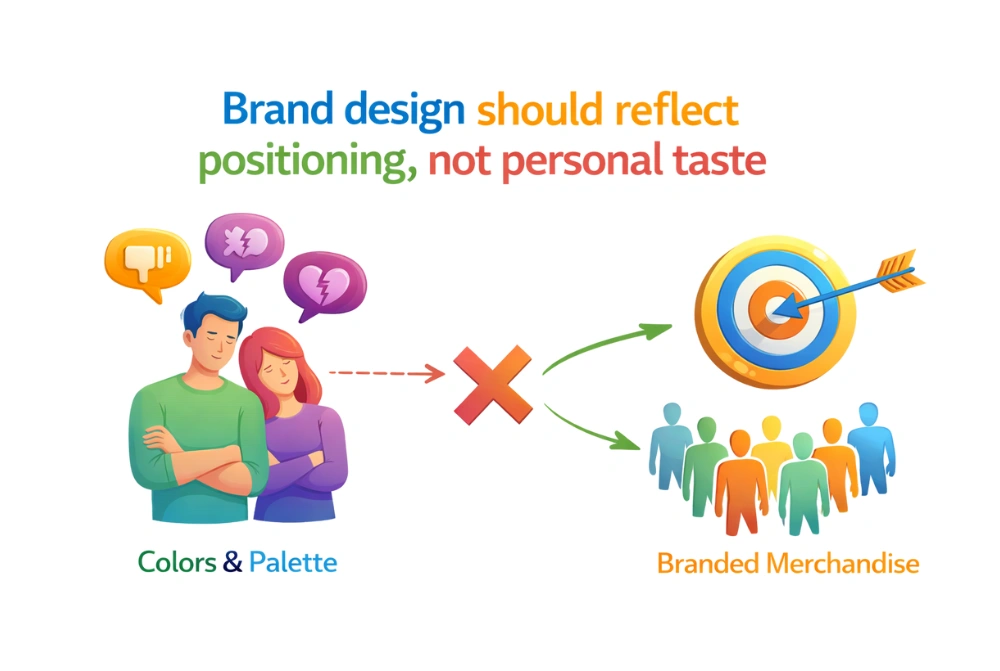 Brand design should reflect positioning
