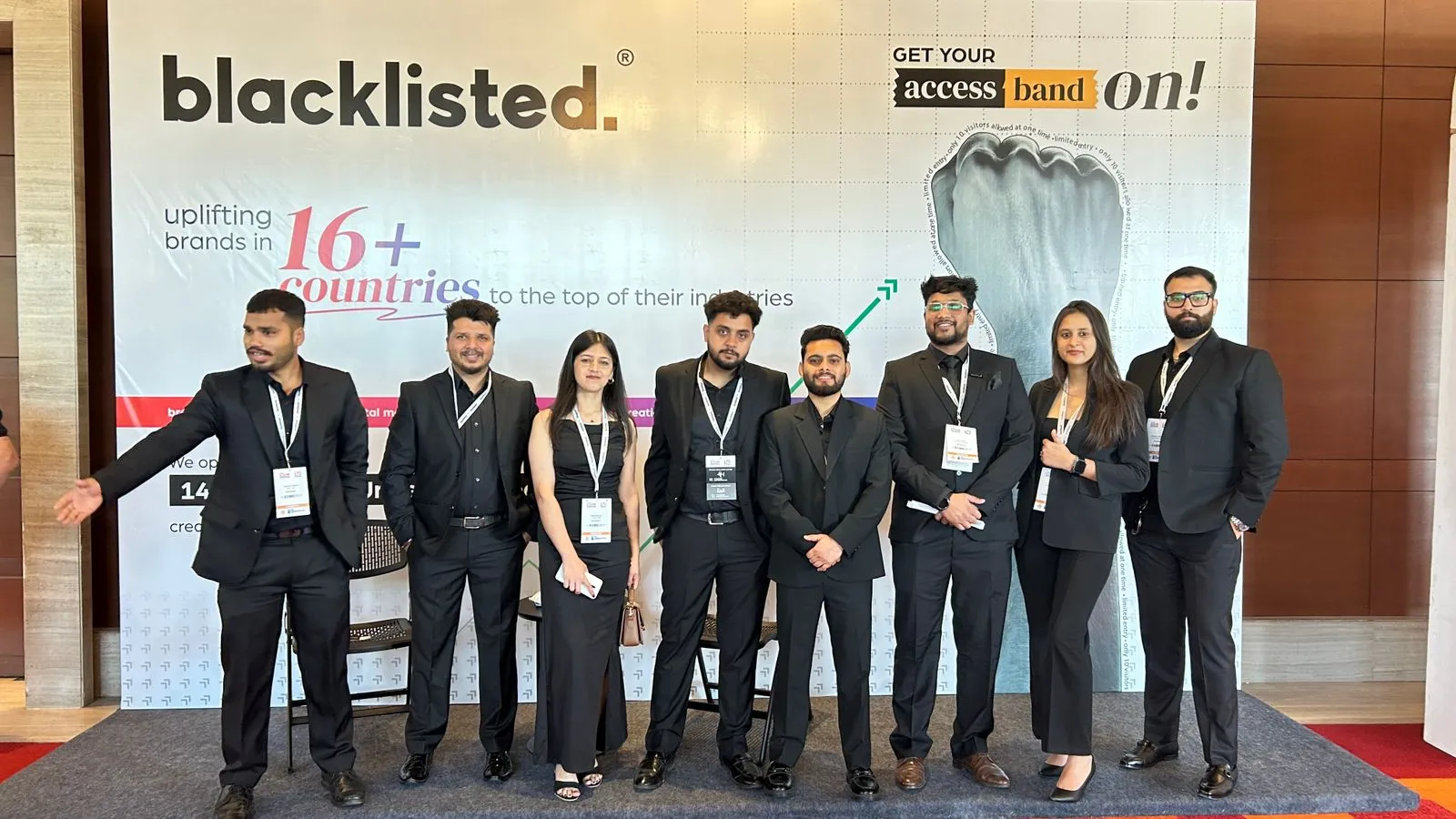 balcklisted team at Tiecon chd
