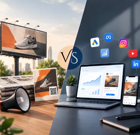 Traditional Marketing vs Digital Marketing: Key Differences, Cost, and Examples